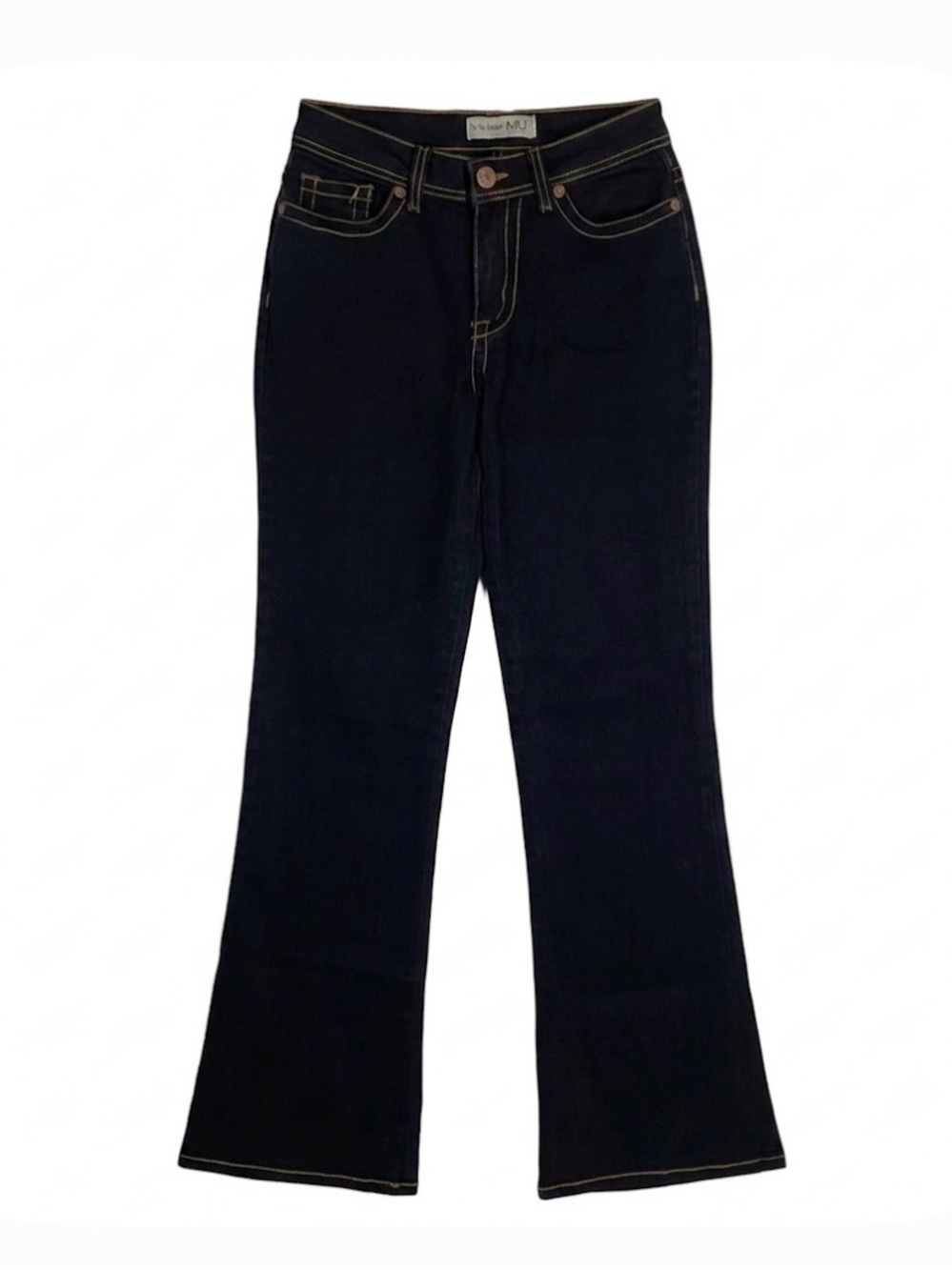 MU by Yves Castaldi Bootcut Jeans, Women’s 4, Dark Wash Blue